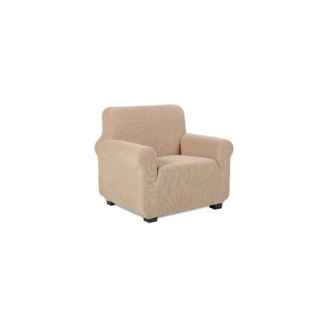 Housse de canapé extensible intégrale – Imperméable – Blanc thé – Pour canapé 1 place (1/5)