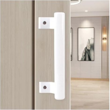 CSPARCV 200 mm 2 piezas Manilla metálica moderna de aluminio para puertas correderas de balcón, puertas correderas de baño, etc. (1/3)