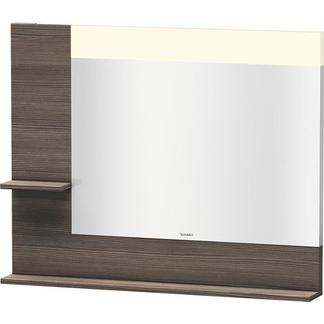 Espejo Vero Duravit con baldas laterales izquierda e inferior, 7312, 1000mm, Color (frente/cuerpo): Pino Terra Decor - VE731205151