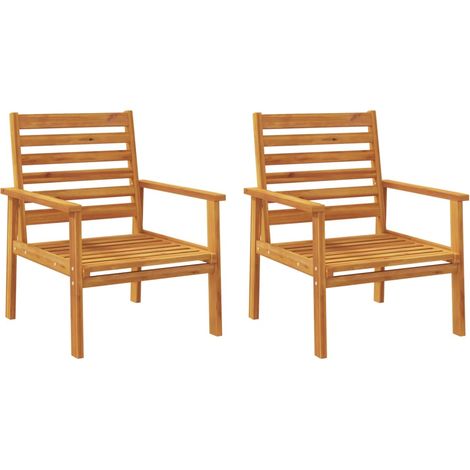 Maison Exclusive - Poltrone da Giardino 2 pz 66,5x65x81 cm Legno Massello Acacia