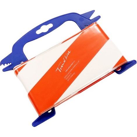 TrendLine Absperrband 50m x 80mm Rot/Weiß Flatterband Warnband Baustelle
