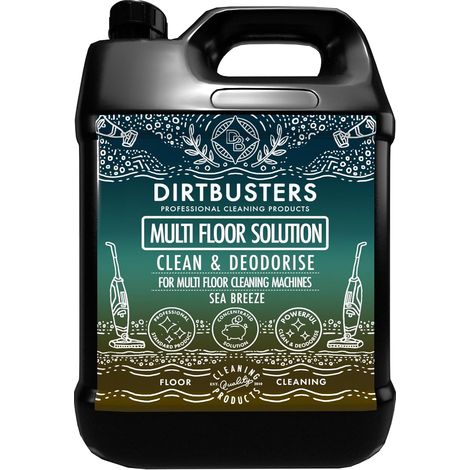 Solution de machine multi-sols avec désodorisant - 5 litres - Pour toutes les machines de nettoyage de sols et les machines à moquette (1/5)