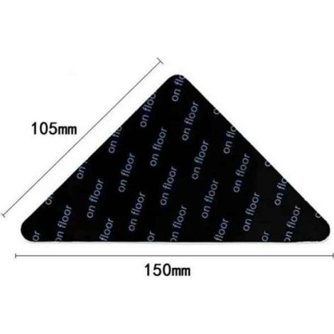 8 pièces tapis autocollant antidérapant pinces de tapis réutilisables coins antidérapants tampons bande - 8Pcs 105x105mm