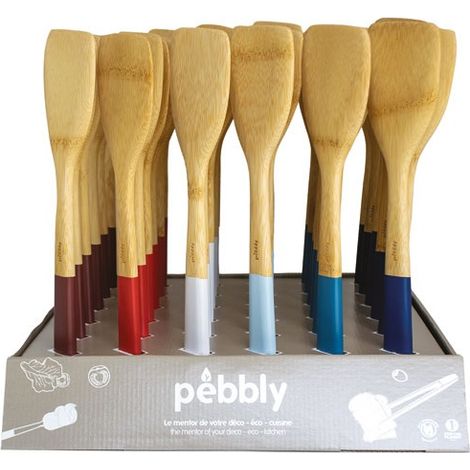 Présentoir Spatules Bambou Frenchy Spatules Bambou 30cm Assorties Avec Présentoir - La Brigade De Buyer
