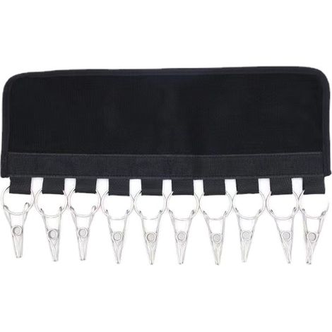 Grandes pinces de suspension pour casquettes, chapeaux et gants - Noir (1/5)