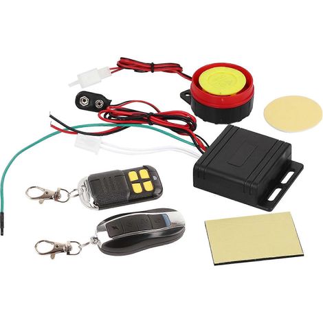 Sistema de alarma antirrobo para motocicletas y bicicletas con control remoto de 12 V. (1/4)