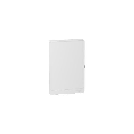 Resi9 - porte Styl blanche (RAL 9003) pour coffret 3 rangées de 13 modules