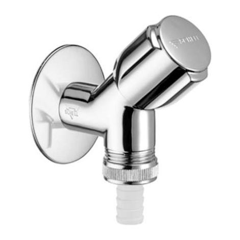 SCHELL 033860699 SOUPAPE À TÊTE INCLINÉE COMFORT AVEC CLAPET ANTI-RETOUR CHROMÉ 1/2'' (1/5)