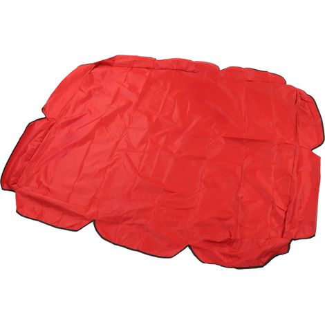 Auvent de balancelle en tissu Oxford 210D argenté, imperméable et résistant aux UV, pour chaise de jardin ou terrasse, 142 x 120 x 18 cm, rouge (1/5)