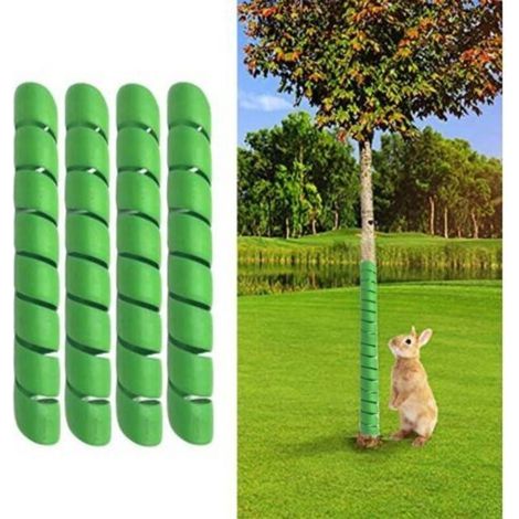 Lot de 8 protections pour tronc d'arbre - Protégez l'écorce des arbres des animaux, des tondeuses à gazon, des débroussailleuses, des fournitures d'entretien extérieur et plus encore, (1/4)