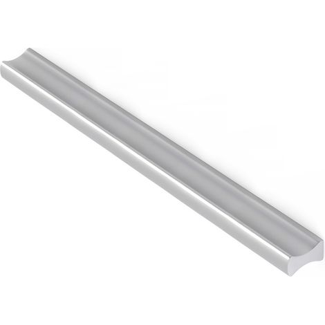 Asa de aluminio con acabado anodizado mate, dimensiones:190x9x17mm y entrepuntos:160mm - (1/4)