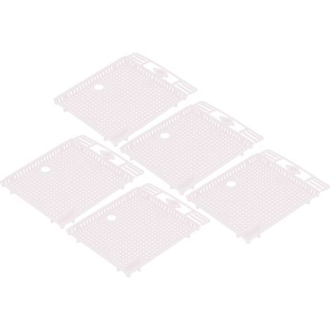 5 isolateurs à reines portables et réutilisables pour placer les reines en cage, matériel apicole, blanc (1/5)