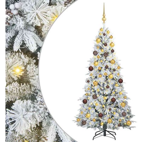 Árbol de Navidad artificial con ramas articuladas 180 cm vidaXL (1/5)