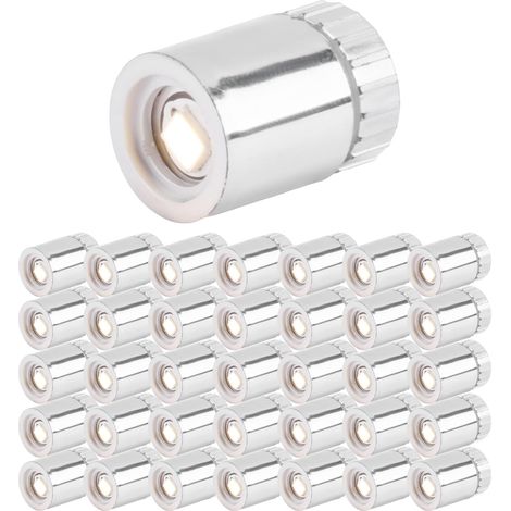 36 Pièces Lumières Miniatures pour Maison de Poupée, Lumières LED Miniatures pour L'Artisanat, Mini Spots Fonctionnant sur Batterie (Blanc Chaud) (1/5)