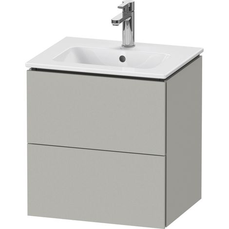 Duravit L-Cube mueble bajo lavabo suspendido, Compact, 2 cajones,