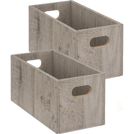 Lot de 2 boîtes de rangement rectangulaires MIX'N MODUL (1/3)