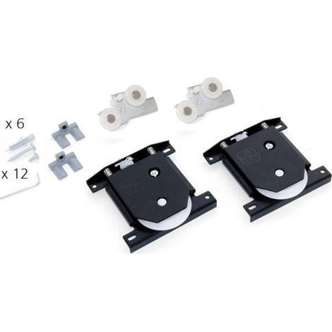 Juego de herrajes 1 puerta Placard 19mm. -