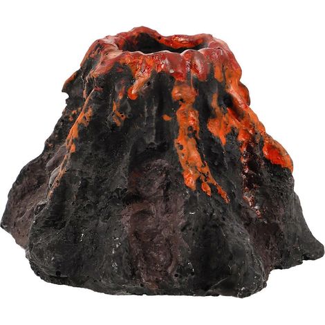Fish Tank Landscaping Fake Volcano Model Aquarium Ornament Simulation Miniature Aquarium Decor (1/5)