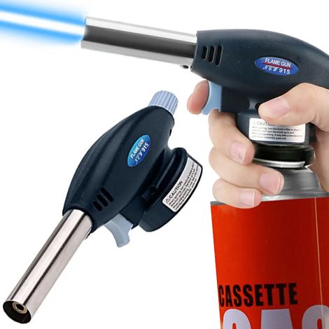 Quemador de cocina Quemador de crème brûlée Quemador de gas butano Cocina Barbacoa Camping Horneado Postres Control de llama Quemador de flambee Butano Quemador de gas butano Retoo (1/5)