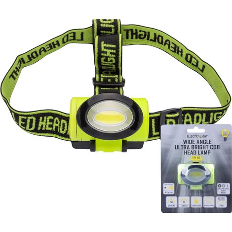 Electralight COB LED Head Torch Headlamp Light 200 Lumens With AAA Batteries (1/5)