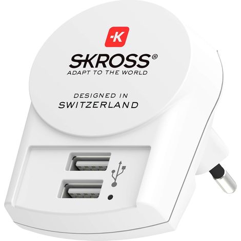 Chargeur Secteur 2 Ports USB 2.4A Chargeur Mural Compact - France (1/5)