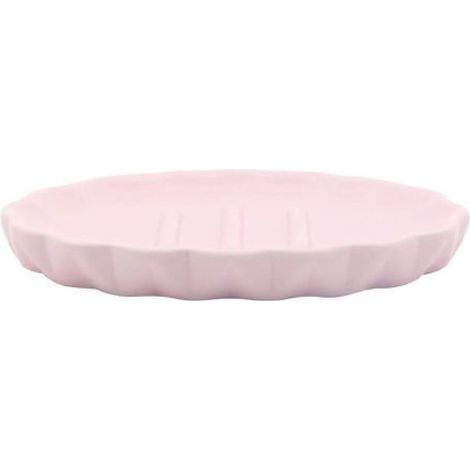 Trade Shop - Plato Jabonera Accesorios De Baño Rosa Decorado 79948 - (1/2)