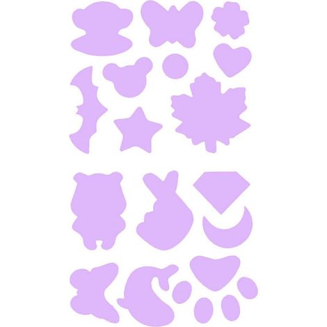 Aufnäher, wasserfest, bügelfrei, aus Polyester, praktischer, farbechter Applikationsaufkleber für Kleidung-Light Purple