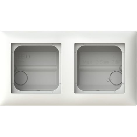 Busch-Jaeger Caja de superficie para montaje en esquina doble blanco alpino - Busch-balance® SI (1708-914), 2TKA00005518