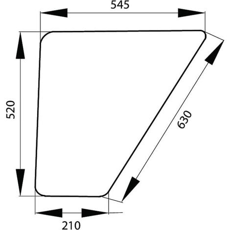 Türscheibe unten UNIVERSAL 178810111140N (1/2)