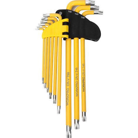 Jeu De 9 Clés Torx À Bras Long Workpro (1/2)