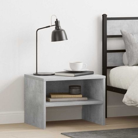 Table de chevet flottante-Table de nuit Gris béton 40x30x30 cm Bois ingénierie 270761 (1/5)