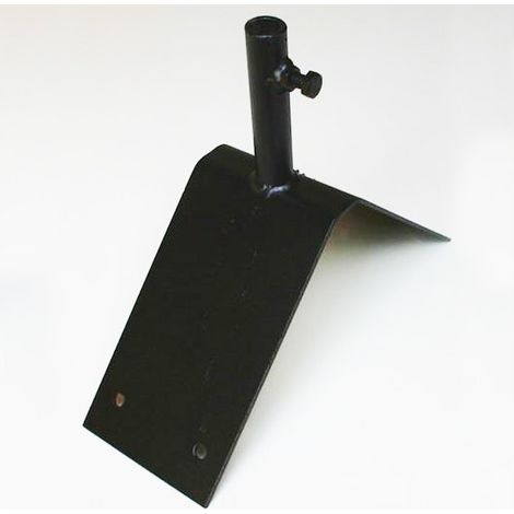 Outils Et Nature – Support de fixation en équerre pour girouette en fer forgé – Longueur 17.5 cm – Pour tige de 1.6 cm – Stabilité renforcée pour installation durable