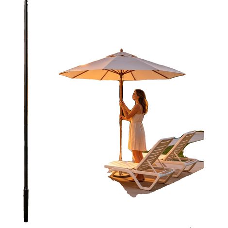 Poteau de lampadaire, hauteur 6m, capacité de charge 100kg, matériau en fer, usage extérieur, monté au sol (1/5)