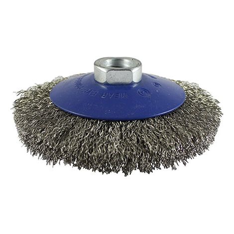 TIMCO Angle Grinder Bevel Brush Crimped Stainless Steel - 115mm