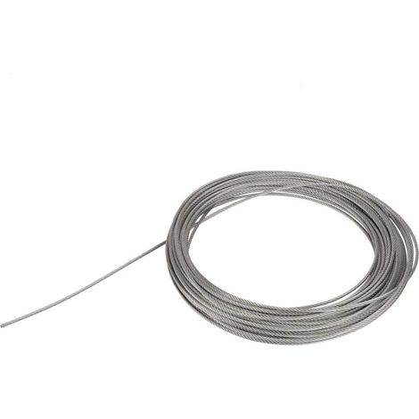 Fil d'acier inoxydable, corde d'acier pour fil de levage, corde d'acier inoxydable pour le levage de pêche 2/2.5/3mm(3m) (1/5)
