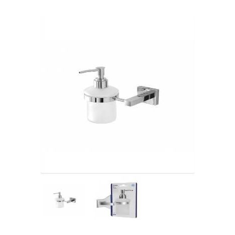 Feridras Seifenspender für Rock Cromall/Milchglas-Badezimmer (1/2)