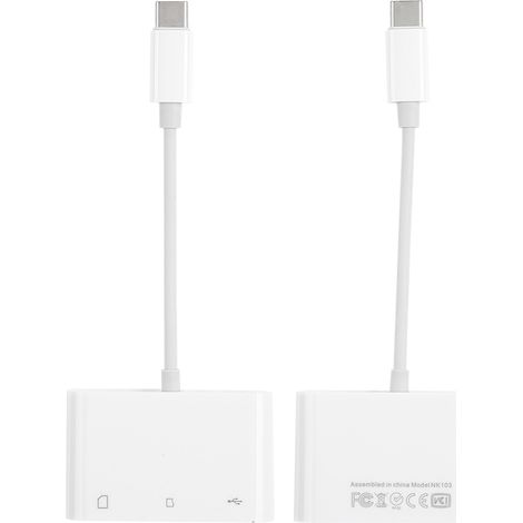 Adaptateur USB-C pour Carte SD/TF - Compatible Appareil Photo et Smartphone (1/5)