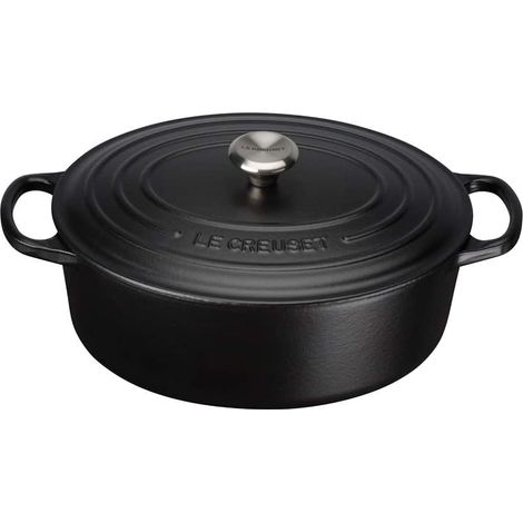 Le Creuset Signature Bräter Schwarz Oval 33 cm (1/5)