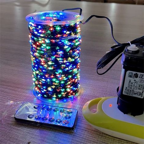 Guirlande Lumineuse De Noël - 50 Led - 5 M - Étanche Ip55 - Pour Intérieur Et Extérieur - 3 Modes D'éclairage - 1 Pièce (1/2)