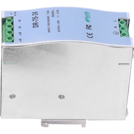 Alimentation DIN Rail 24V 75W Régulée Réglable Modulable pour LED Industrie DR-75-24 (1/5)