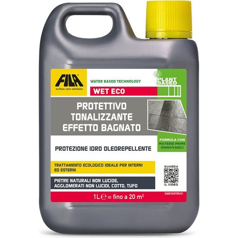 Protettivo tonalizzante effetto bagnato fila wet eco 1lt pietre cotto tufo (1/5)