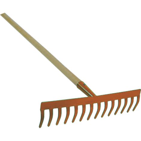 RASTRELLO CON MANICO  12 denti  manico legno cm.130    IL CAMPO