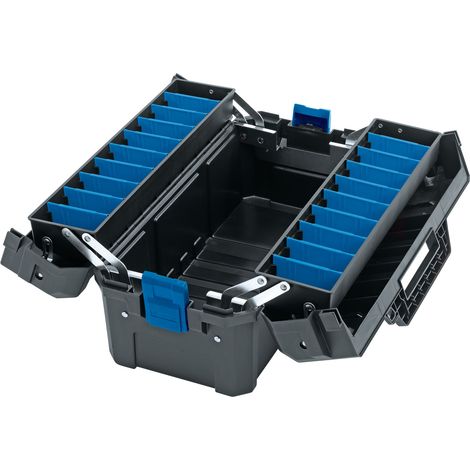 Draper Plastic Cantilever Toolbox 18" (454mm) – Durable Storage Solution for Tools and Equipment (1/5)