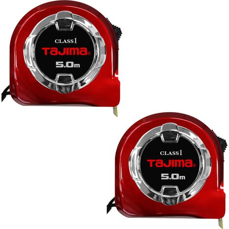 Tajima x2 5m Hi Lock Class 1 Pocket Tape Measure 25mm TAH1550MW (1/2)