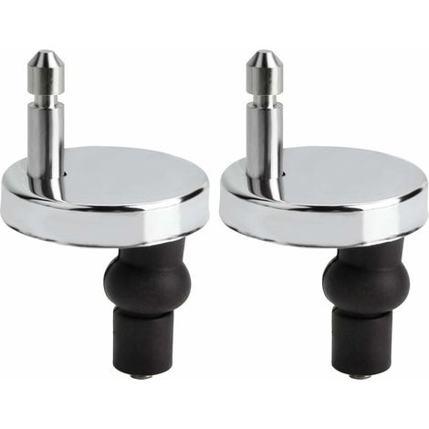 2Pcs Charnière Abattant WC 50mm Universel Remplacement/rechange, Convient aux tous abattants Montage rapide (1/5)