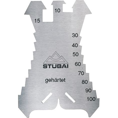 Plantilla de marcado Stubai 278601 acero inoxidable 140 mm x 100 mm (1/2)