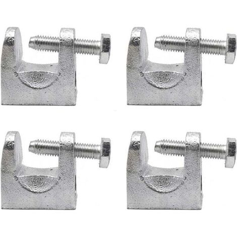 4 Pièces Pince Poutre, Pinces Support Acier Galvanisé, Pince Poutr, Pince Pour Profilé KCK, Ouverture 25mm, Utilisé Dans l'électricité, le Pétrole, la Construction, l'acier et d'autres Industries (1/4)