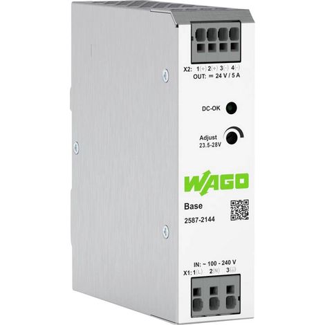 WAGO 2587-2144 Alimentation rail DIN 24 V/DC 5 A 120 W Nbr. de sorties:1 x Contenu 1 pc(s)