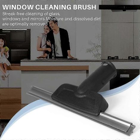 Brosse ronde racloir pour vitres Karcher SC2 SC3 SC4 SC5 CTK10 CTK20, pour nettoyeur vapeur, miroirs, nettoyage facile et étanche. (1/5)