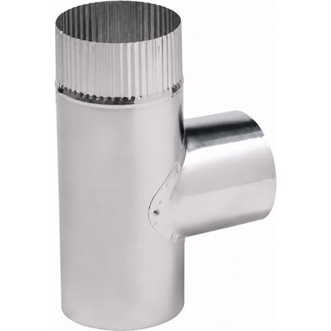 Aluminiumwinkel T-Stück 153 mm für Abgassysteme